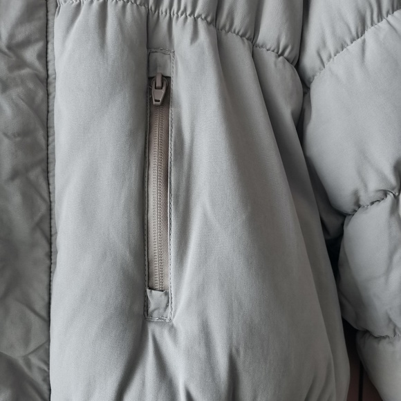 ASOS WHITE boxy puffer jacket with concealed hood (M) - Picture 3 of 15